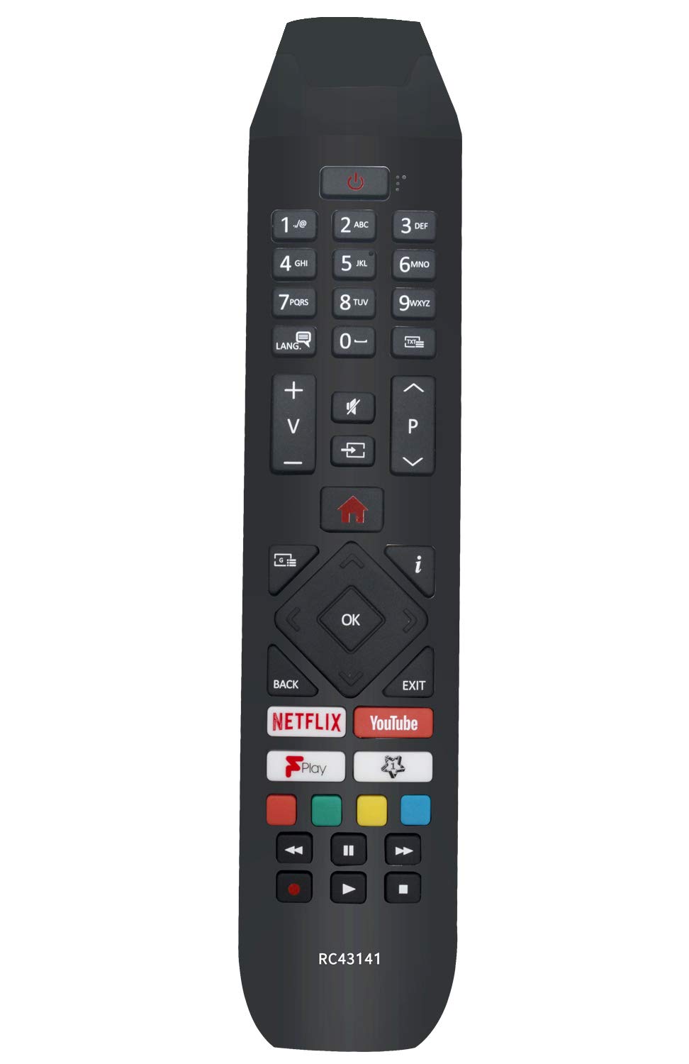VINABTY RC43141 Replacement Remote Fit for Hitachi TV 50HK25T74U