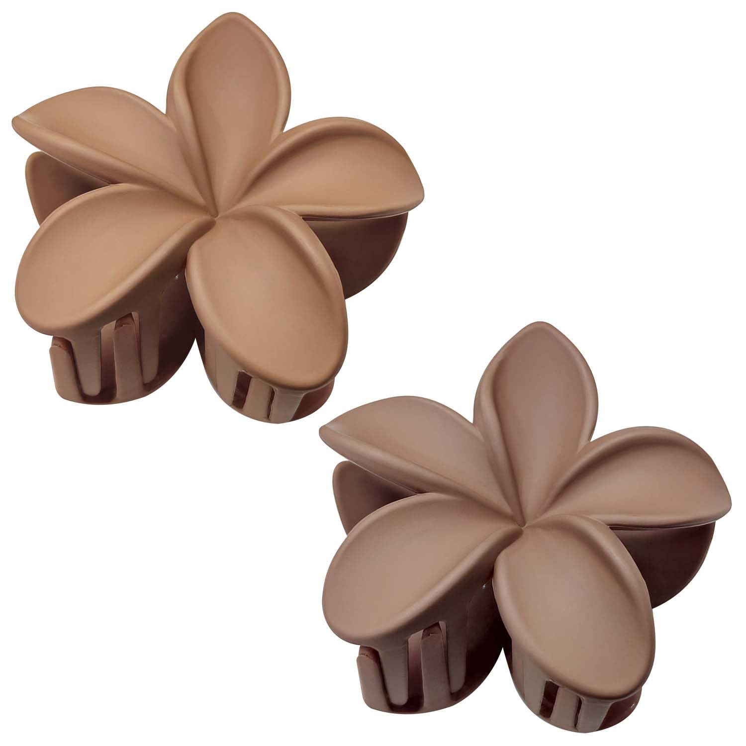 LECTNORE Women's Flower Hair Clips, 2 Pack, Large Hair Clips, Non-Slip, Claw Clips, Floral Design, Adult Women, 8 * 8 * 8CM/3.15 * 3.15 * 3.15IN