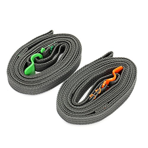 Camping & Hiking Tool - Outdoor Camp Binding Rope Tie-Up Ribbon Adjustable Puller Strap Buckle Hook Travel Luggage - Cover Slash Tight Lather Valid Shoulder Constricting Whip - 1PCs