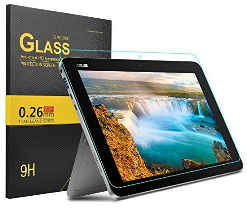KuGi Asus Transformer Mini T102HA screen protector - 9H Hardness HD clear Tempered Glass Screen Protector for ASUS 10.1â€ Transformer Mini T102HA-D4-GR 2 in 1 Touchscreen Laptop (Clear)