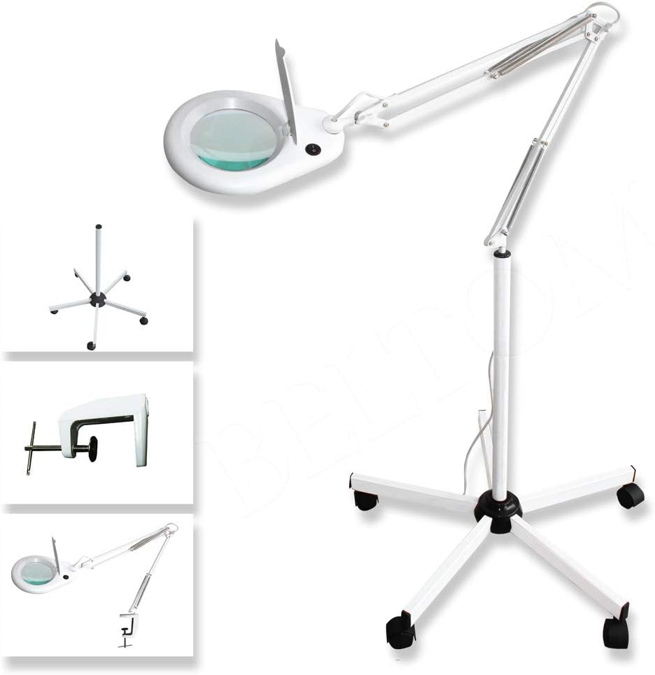 bastone su lente d'ingrandimento per occhiali