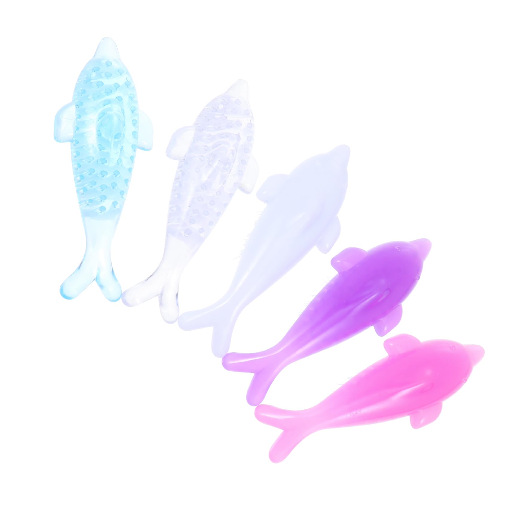 FRCOLOR 5pcs Dolphin Nail Brush Animal Nail Brush Scrub Nail Cleaning Tools Cleaning Gel Nail Cleanser Makeup Cleaner for Nail Dust Brush Home Fingernail Brush Nail Art Tool Mini