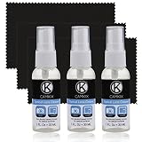 Camkix Lens and Screen Cleaning Kit - 3X Cleaning Spray, 3X Microfiber Cloth - Perfect to Clean The Lens of Your DSLR or GoPro Camera - Also Great for Your Smartphone, Tablet, Notebook, etc.