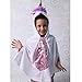 Storybook Wishes Little Girls White and Rainbow Unicorn Hooded Cape