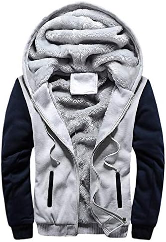 Men Warm Cardigan Hoodies Tops Winter Male Casual Thicken Solid Color Clothing Men Hoodies Sweatshirt