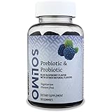Amazon Brand - Solimo Prebiotic & Probiotic 2 Billion CFU, 50 Gummies (2 Gummies per Serving)