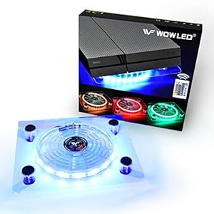 WOWLED-USB-RGB-LED-Cooler-Cooling-Fan-Pad-Stand-Accessories-wWireless-Remote-Controller-for-PS4-Playstation-4-XBOX-One-Consoles-Laptop-Notebook WOWLED USB RGB LED Cooler Cooling Fan Pad Stand Accessories with Wireless Remote Controller for PS4 Playstation 4 XBOX…