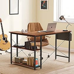 CubiCubi 47 Inch Small L Shaped Computer Desk with