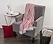 DII Modern Farmhouse Cotton Herringbone Blanket Throw with Fringe for Chair, Couch, Picnic, Camping, Beach, & Everyday Use, 50 x 60 - Barn Red