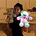 WEWILL LED Teddy Bear Glow Stuffed Animal Colorful Light Up Plush Toy Gift for Girlfriend Kids on Birthday Christmas,15-Inch, White