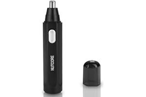 nutcore Ear and Nose Hair Trimmer for Men, Professional Nose Hair Trimmer Electric Mens Ear Hair Scissors Trimmers Rechargeable Waterproof Men's Grooming Tool