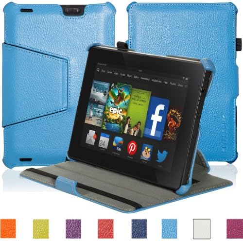 INVELLOP Cover case for Kindle Fire HDX (will only fit Kindle Fire HDX 7"), Light Blue