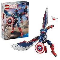 LEGO Marvel New Captain America Construction Figure - Buildable Action Figure - Birthday Gift for Boys and Girls Ages 8+ - Avengers Super Heroes Toy for Kids - 76296