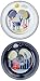 Folklore Enamel Dinner Plate Set, Day & Night Design (Set of 2)