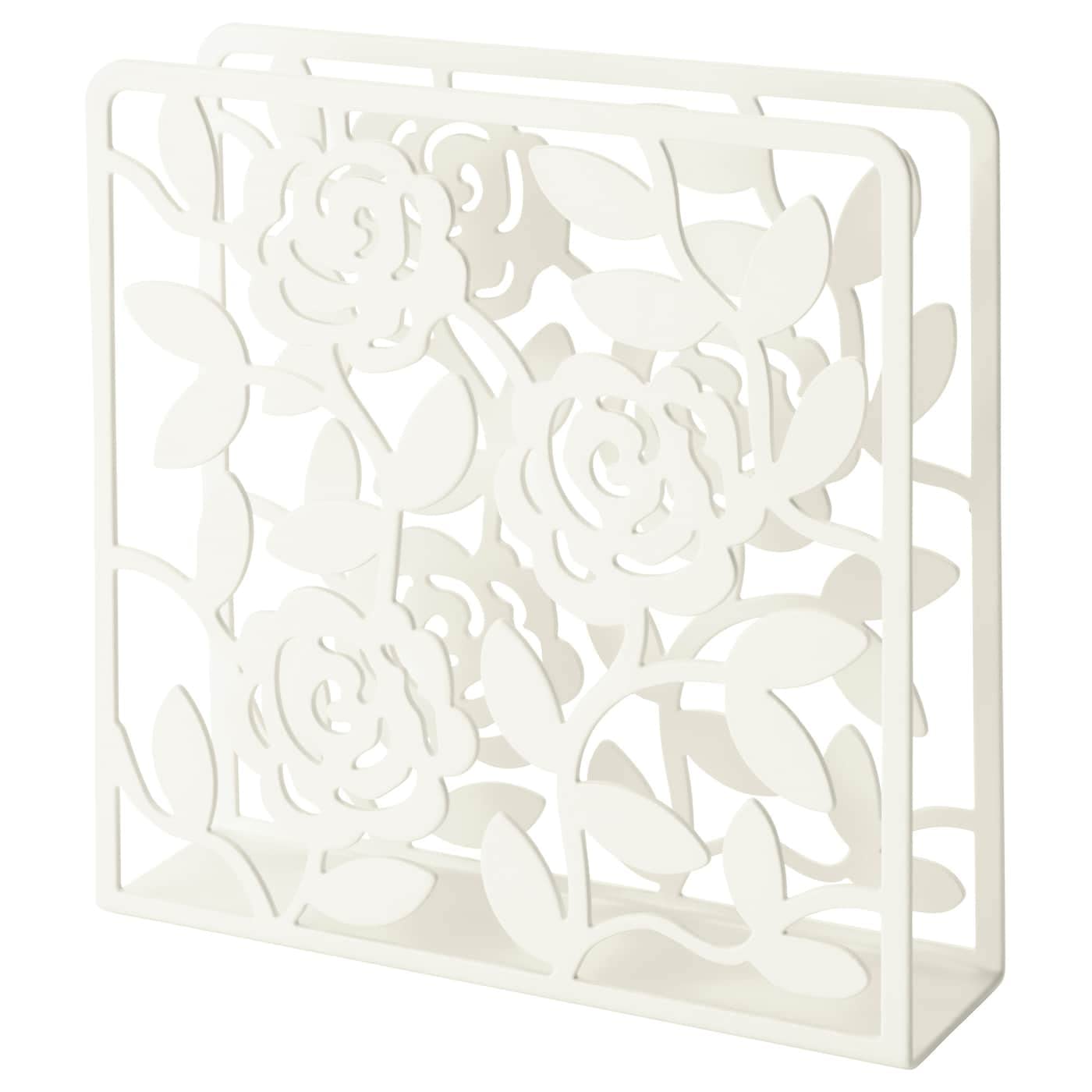 IKEA LIKSIDIG napkin holder, white, 16x16 cm