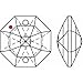 Crystal Colorful Crystal 5-inch Ornament Clear Faceted Almond Prism All Made with Genuine Swarovski Crystals