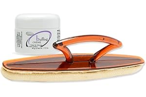 Winning Nails Chamois Buffer And Buffing Cream | Buff And Shine Dull Nails While Softening Cuticles | Assists With Fill And Repair Lines | 1.75 Oz. Set