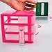 Haoun 3-Tier Desktop Organizer Drawer Units Storage Box A4 Paper File Cabinet (Pink-Small)