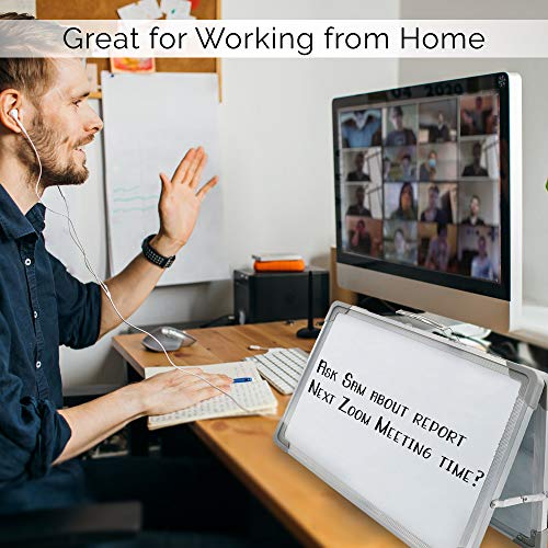 Desk Dry Erase Board Foldable Portable Whiteboard 12” x 16