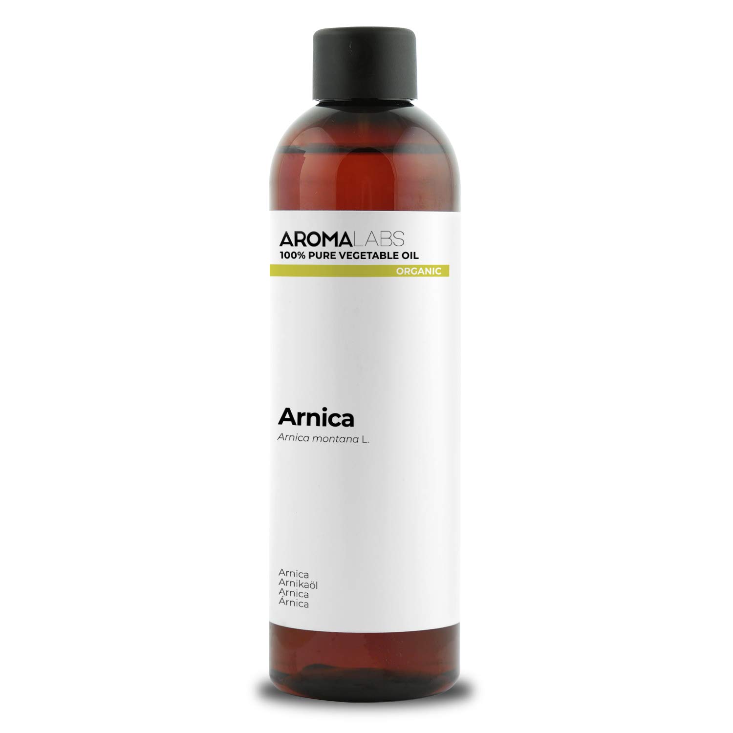 ORGANIC - ARNICA Infused Oil - 250mL - 100% Pure, Natural and Cosmos Certified - AROMA LABS (French Brand)