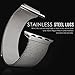 Apple Watch Band, MoKo Milanese Loop Stainless Steel Bracelet Smart Watch Strap for Apple Watch 42mm All Models with Unique Magnet Lock, No Buckle Needed - SILVER (Not Fit iWatch 38mm Version 2015)