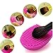 Micup 10 Pcs Professional Oval Makeup Brushes Set Multi-Using Toothbrush Curve Face Cosmetic Brushes (Rose Gold)