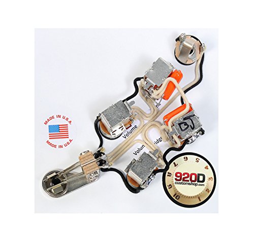 Gibson SG Epiphone Jimmy Page Wiring Harness w/Bourns Push-Pull, Orange Drop