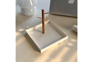 Shinpuru Key Tray & Key Bowl, Jewelry Tray with Wood 3-Tier Hanging Organizer - Multi-Functional Entryway, Perfect for Bowl, 