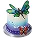CakeSupplyShop Item#6UK 12inch X 12inch X 12inch Tall Tiered Double Layer Cake Carry Transport Box with Butterfly Cake Topper- 1ct
