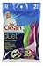 Mr. Clean 243093 Duet Reusable Latex Gloves, Medium, 2 Pairs/2 Colors