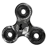 Best Time Spin Tri Fidget Spinner Metal EDC Finger Hand Toy, Perfect for Children and Adults Time Killer, ADHD Focus Anxiety Relief (Nightgaunt)