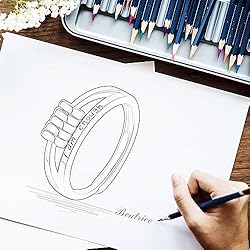 Vito 925 Sterling Silver Anxiety Fidget Ring for