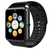 Findbest® Sweatproof Bluetooth Smart Watch Phone Mate Support SIM Card for Android 4.2 or Above Samsung HTC LG SONY HUAWEI(Full Functions) IOS iPhone 5/5s/6/plus(Partial functions) (black)