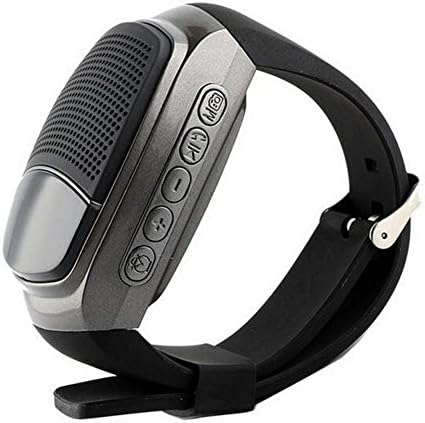 Bluetooth Watch Speaker,phone Music Player,Wireless Speaker,Hands-free Call,Selfie,FM for Walking,Running,Climbing,Bicycling,Riding (Black)