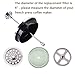 apgarden French Press Filters, 4” Diameter, Food Grade 18/8 (304) Stainless Steel mesh, French Press Replacement Filters, Easy to Install and Clean (4 Pack)