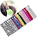 Mybigqueen No Crease Ouchless Elastics Hair Ties Styling Accessories Ribbon Ponytail Holders Bows Rubber Bands Fold Over Elastic For Women Girls Prints 100 ties
