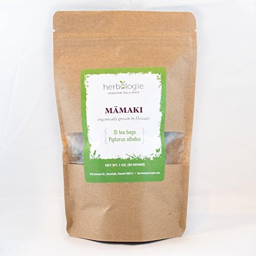 Hawaiian Mamaki Tea - 15 pyramid teabags 30 grams (1 oz) product of the USA