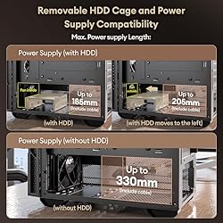 Okinos Genuine Walnut Wood Micro ATX Case, MATX PC