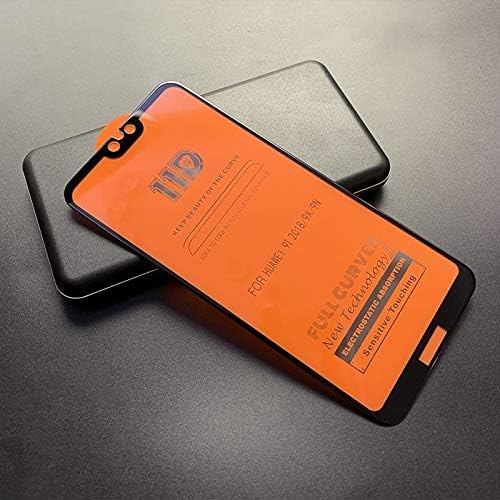 VFDZ Screen Protector Scratchproof 11D HD Full Glue Full Curved Screen Tempered Glass Film for Huawei Honor 9i / 9X / 9N(Black) (Color : Black)