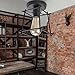 Lysed Semi-Flush Mount Ceiling Light,Industrial Vintage Chic Style Ceiling Lamp for Dining Room Home Decoration