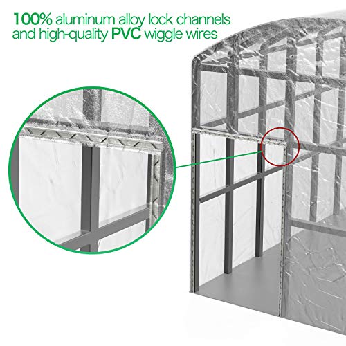 PREMILITY Greenhouse Lock Channel and Wiggle Wire Set Spring Wire, U