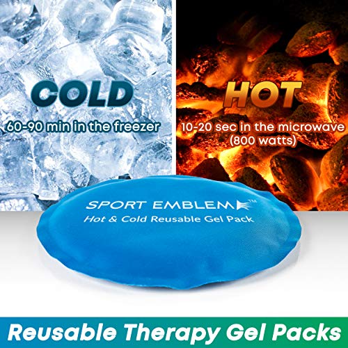 Gel Ice Packs for Injuries Reusable - (2 Gel Packs x 5.5