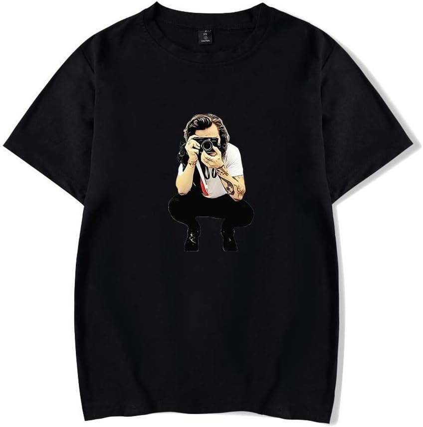 WAWNI Harry Styles Peripheral Printed Casual Loose Short-Sleeved T-Shirt