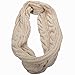 NEOSAN Womens Thick Ribbed Knit Winter Infinity Circle Loop Scarf