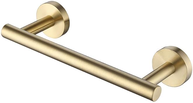 brushed gold towel rail