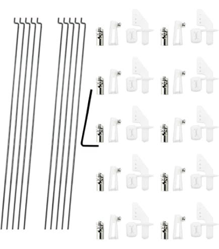 20 Aste Di Spinta/Zavorra In Acciaio Per RC – 1.5mm X 300mm, Uxcell