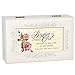 Cottage Garden Baptism of a Sweet Girl Matte Ivory Rose Petite Music Box Plays Jesus Loves Me