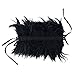 Natural Fashion Feather Choker Necklace - Black Sexy Shrug Steampunk Accessories