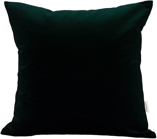 Amazon Com Tangdepot Solid Velvet Throw Pillow Cover Euro Sham