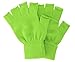 Women's Fingerless Stretchy Knit Gloves & Mittens Fingerless Neon Green
